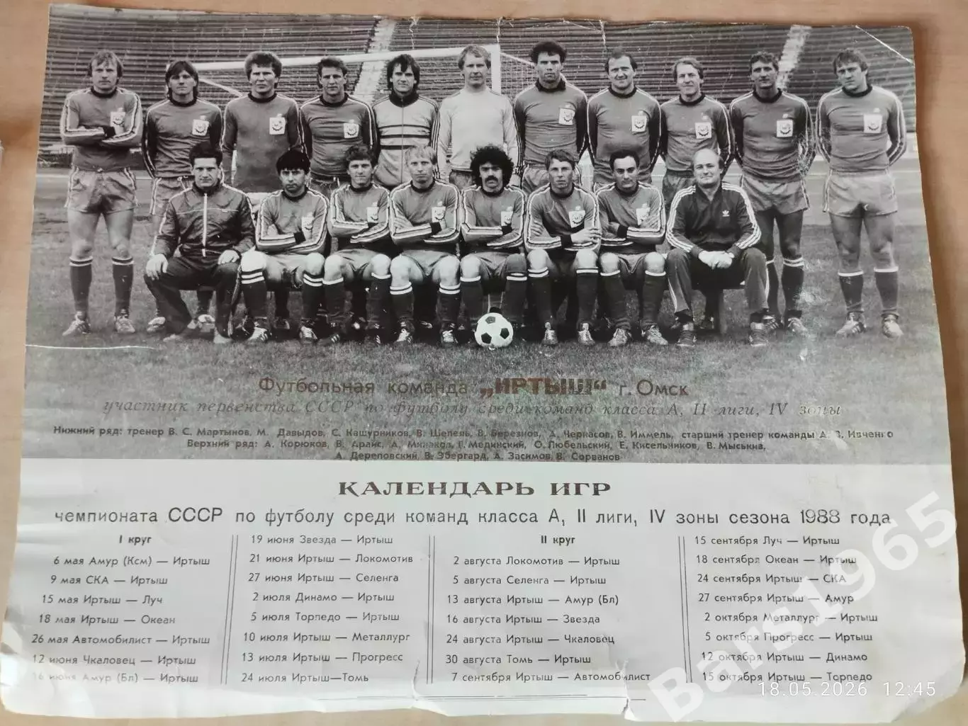 Иртыш Омск 1988