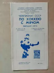 Енисей Красноярск - Сибсельмаш Новосибирск 1987 Хоккей с мячом