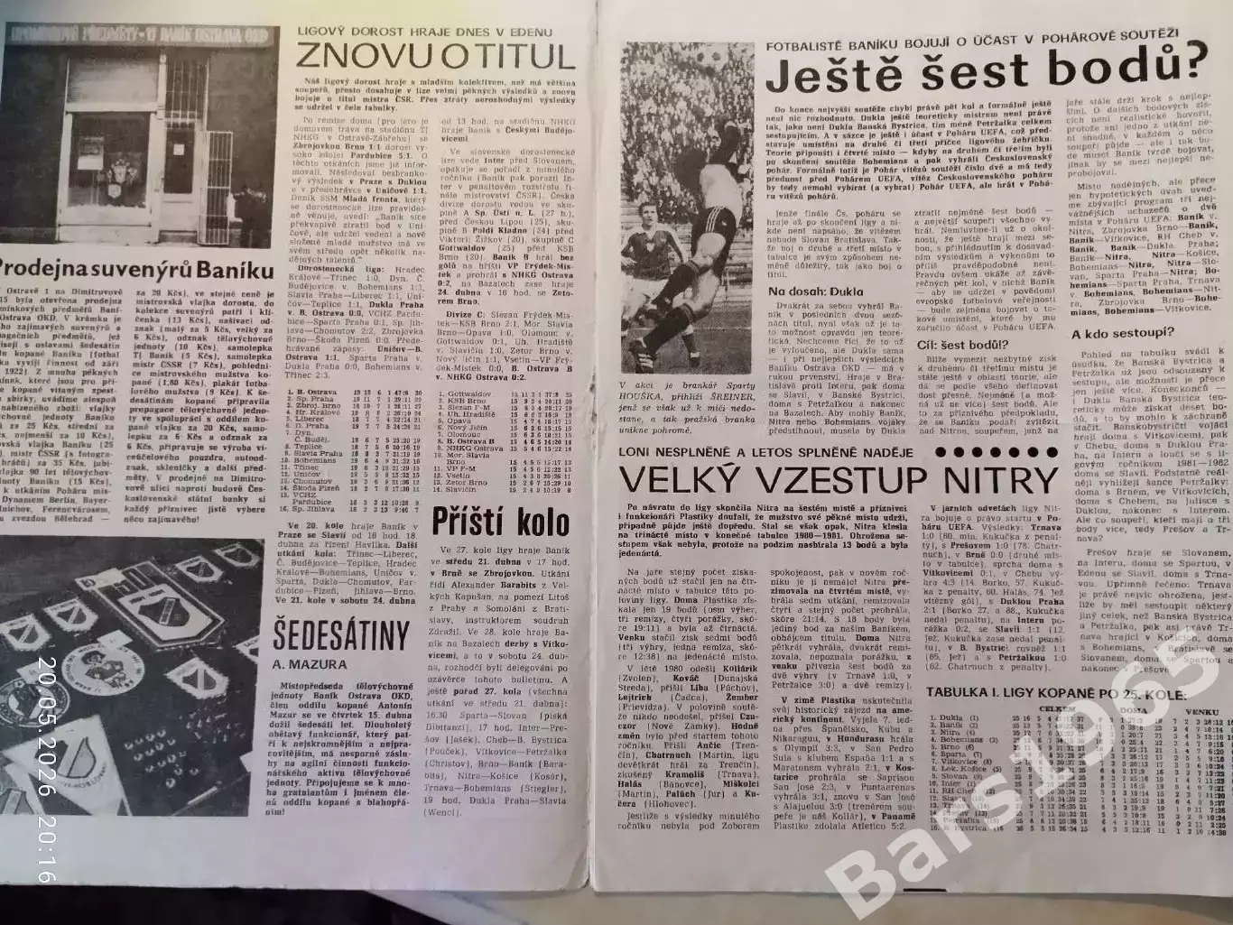 Баник Острава - Пластика Нитра 1982 1