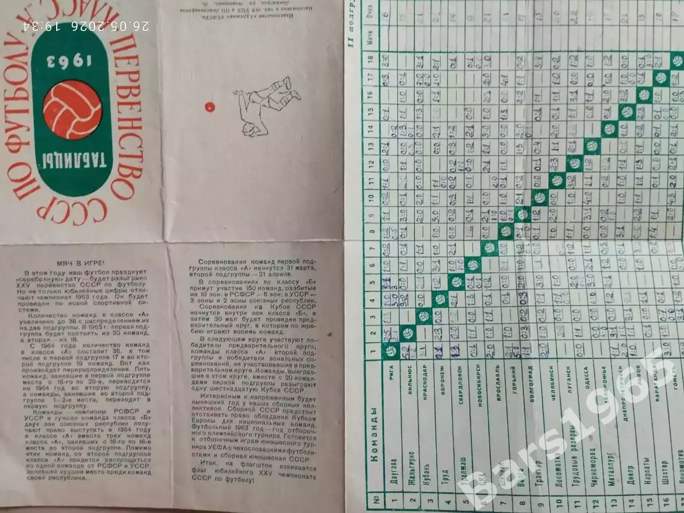 Ленинград 1963 Таблицы 2
