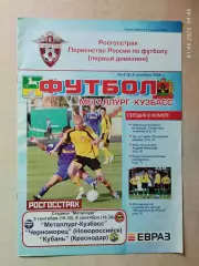 Металлург-Кузбасс Новокузнецк - Черноморец Новороссийск, Кубань Краснодар 2008