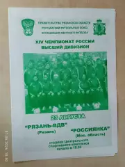 Рязань-ВДВ - Россиянка Московская область 2005 Женщины