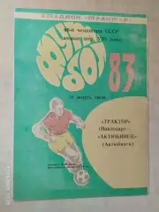 Трактор Павлодар - Актюбинец Актюбинск 1983