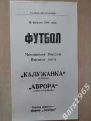 Калужанка Калуга - Аврора Санкт-Петербург 1994 Женщины