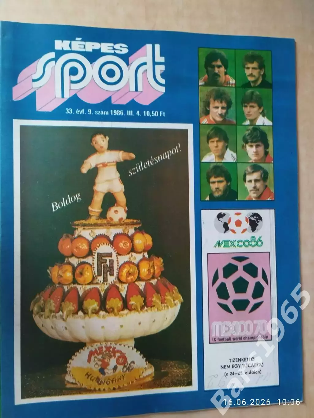 Kepes Sport Венгрия № 9 1986