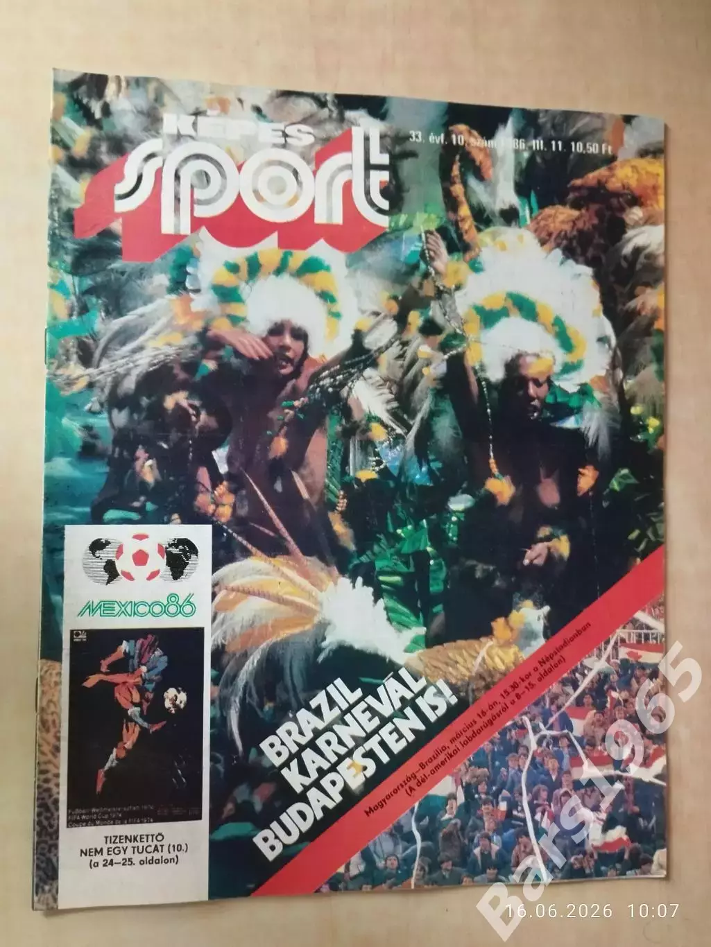 Kepes Sport Венгрия № 10 1986