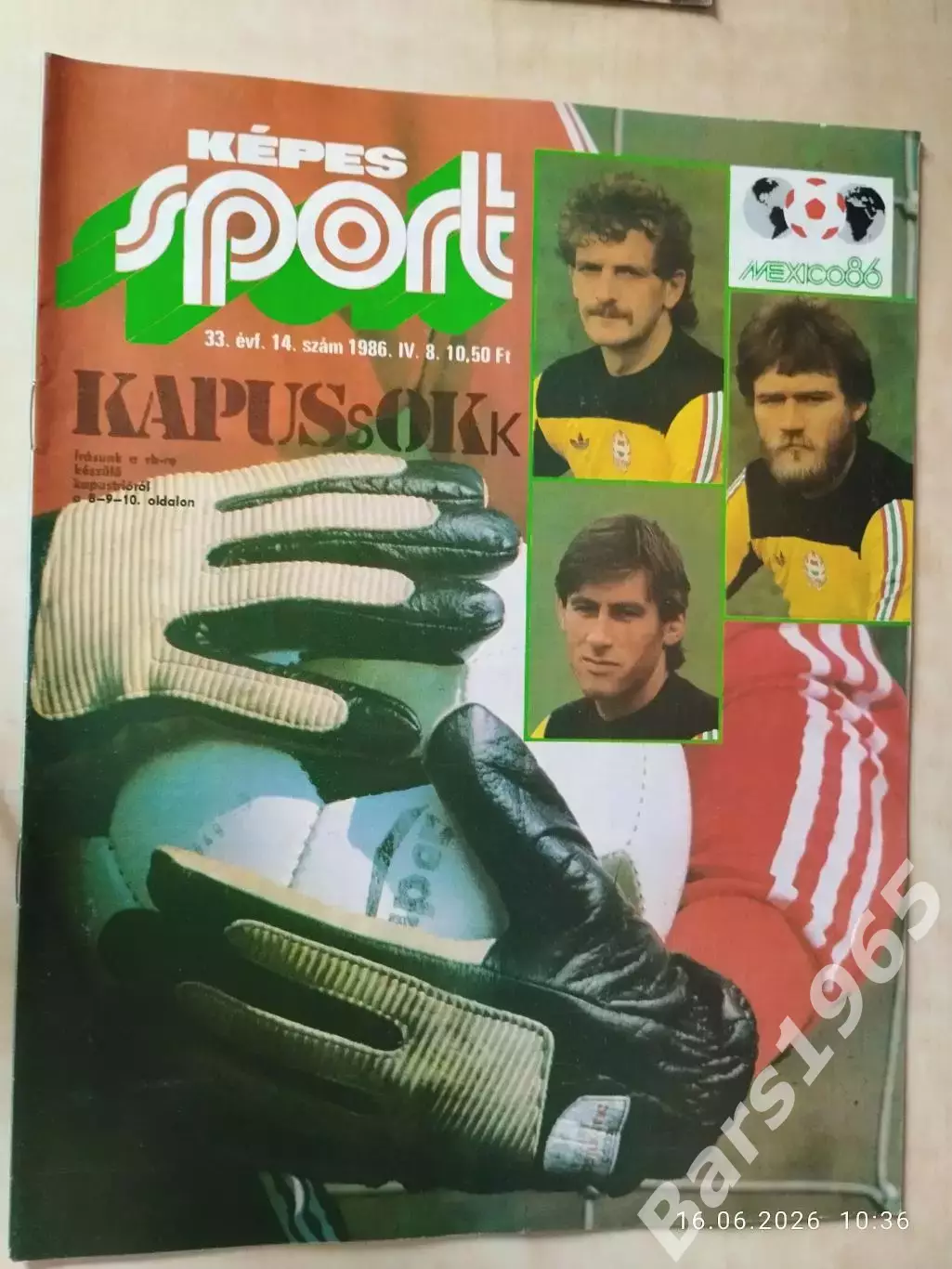 Kepes Sport Венгрия № 14 1986