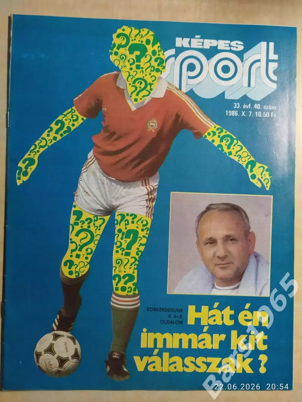 Kepes Sport Венгрия № 40 1986