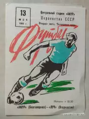 Амур Благовещенск - Луч Владивосток 1981