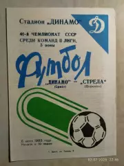Динамо Брест - Стрела Воронеж 1983