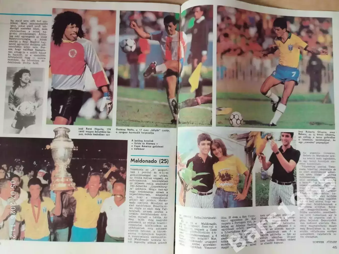 Gol № 9 1989 labdarugas Венгрия Марадона 2