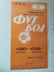 Салют Белгород - Стрела Воронеж 1985