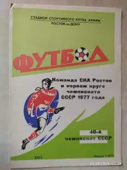 СКА Ростов-на-Дону 1977 1 круг