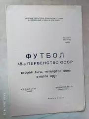 Манометр Томск - Автомобилист Красноярск 1985