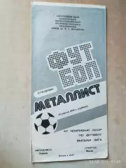 Металлист Харьков - Спартак Москва 1984