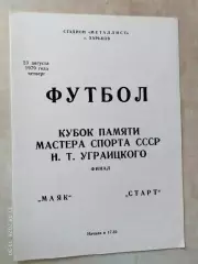 Маяк - Старт Харьков 1979 Кубок памяти Уграицкого Финал