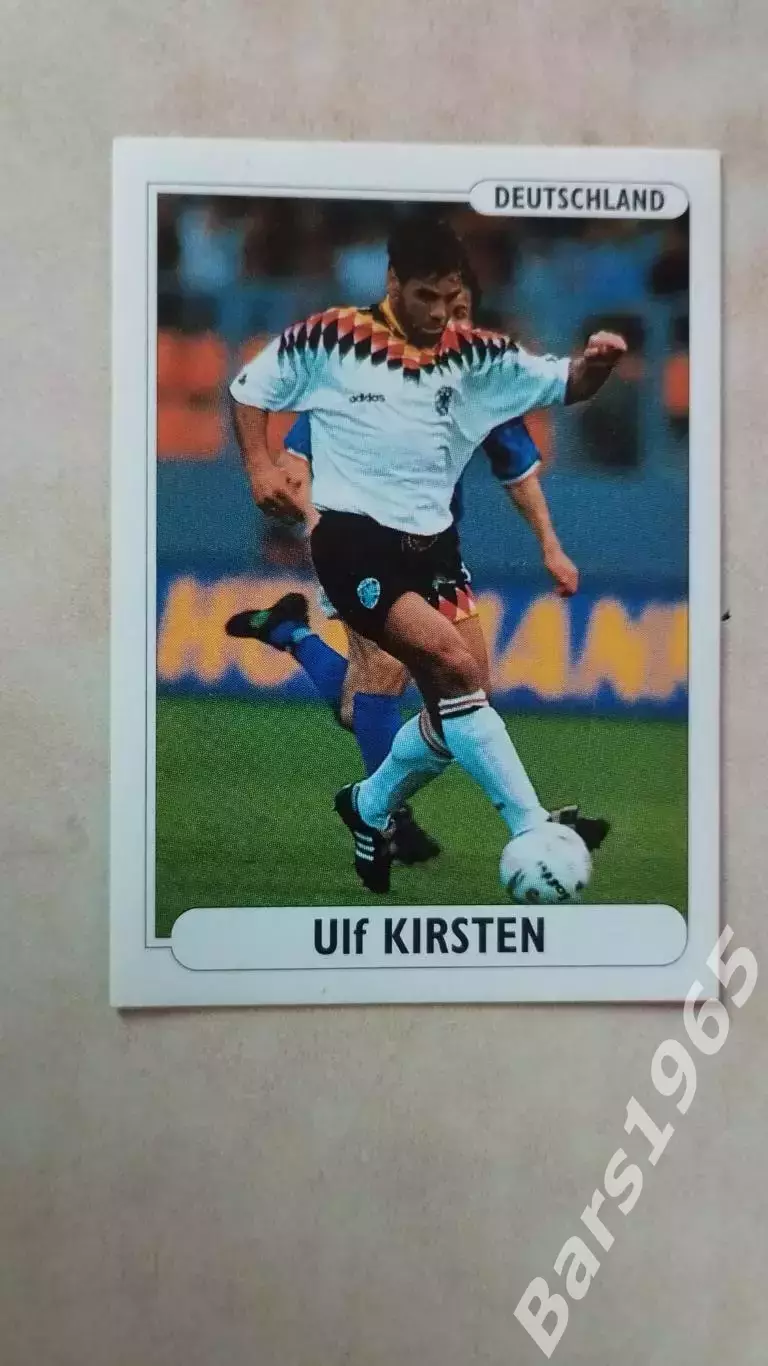 Наклейка EURO foot96 № 177 Ulf Kirsten Deutschland