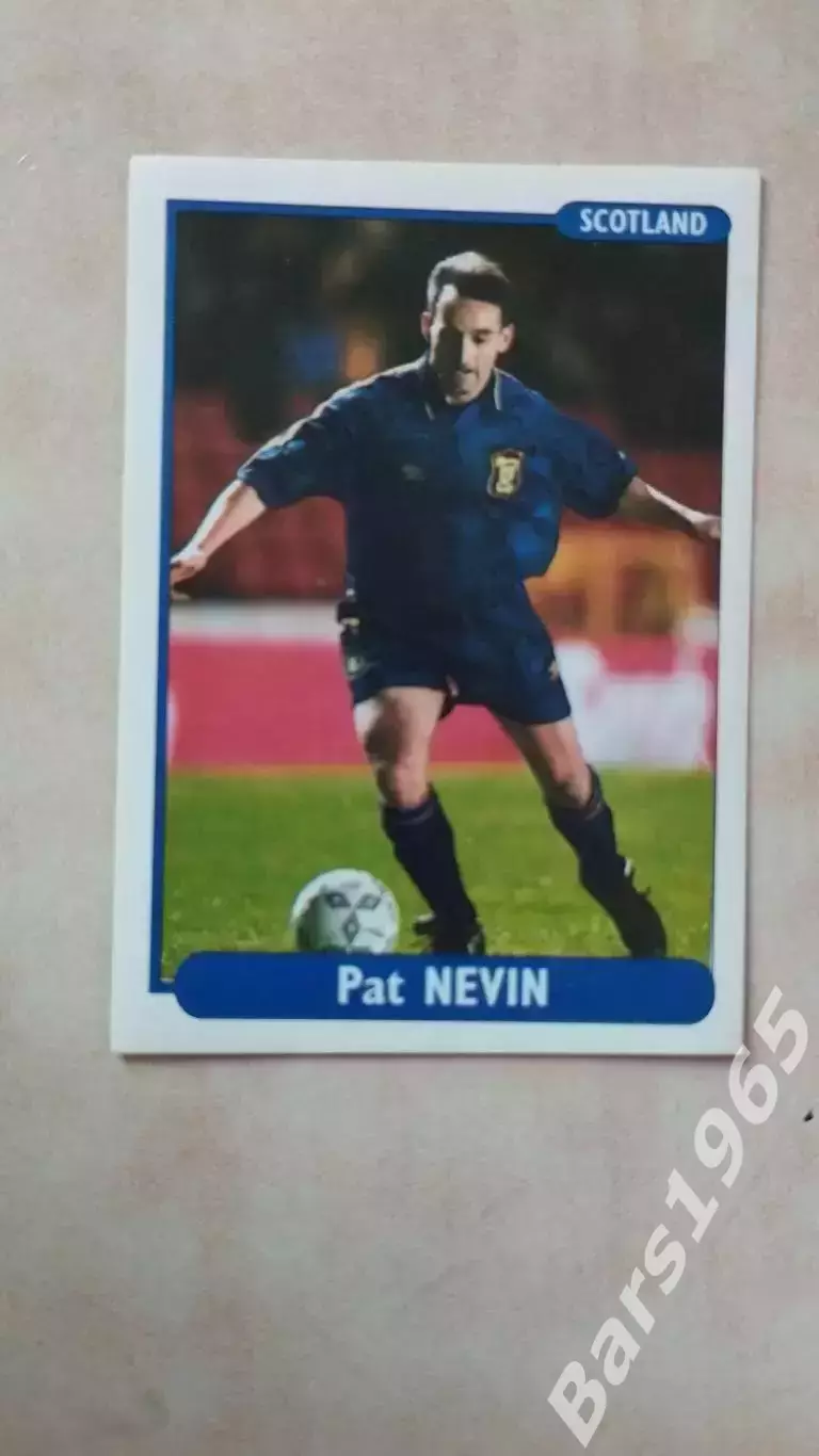 Наклейка EURO foot96 № 78 Pat Nevin Scotland