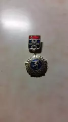 Значок Зимняя Спартакиада народов СССР 1974 Конькобежный спорт