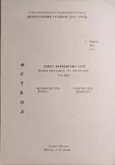 Манометр Томск - Торпедо Кокчнтав 1979
