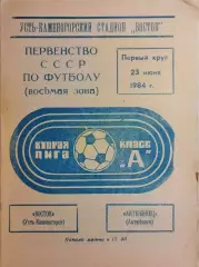 Восток Усть-Каменогорск - Актюбинец Актюбинск 1984