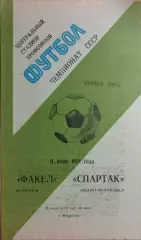 Факел Воронеж - Спартак Ивано-Франковск 1979