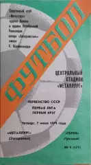 Металлург Запорожье - Терек Грозный 1979