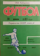 СКА Хабаровск - Искра Смоленск 1983
