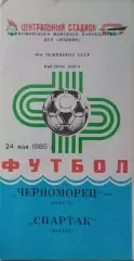 Черноморец Одесса - Спартак Москва 1985