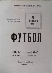 Звезда Иркутск - Ангара Ангарск 1981