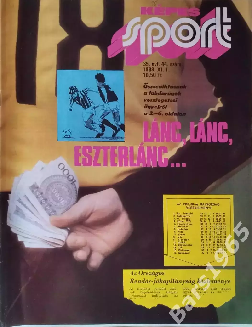 Kepes Sport Венгрия № 44 1988