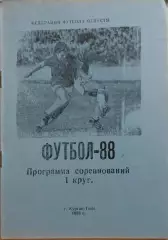 Курган-Тюбе 1988 1 круг