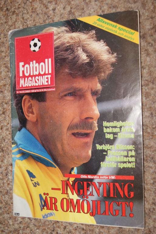 Footboll magazinet Декабрь 1989