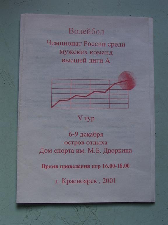 Чемпионат России Тур в Красноярске 2001