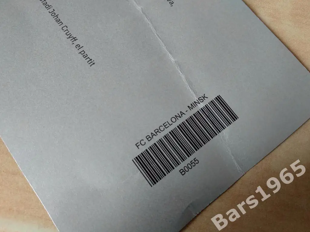 Барселона Испания - Минск 2019 Лига чемпионов Женщины Входной билет 1