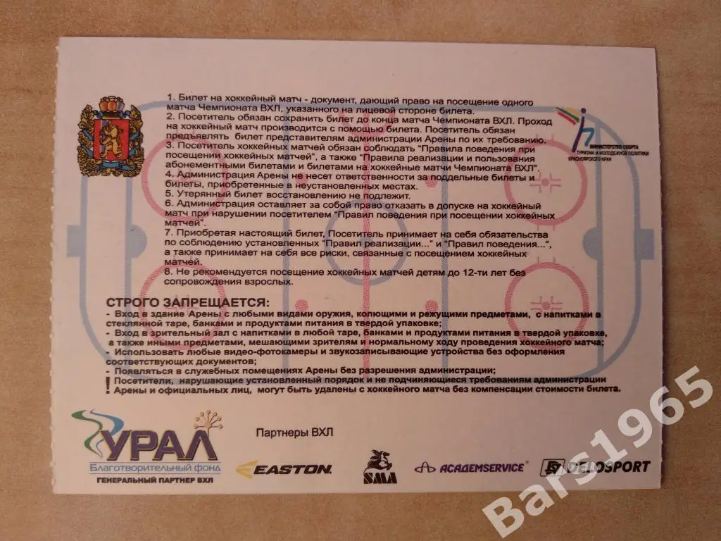 Сокол Красноярск - Кубань Краснодар 2013 Билет 1