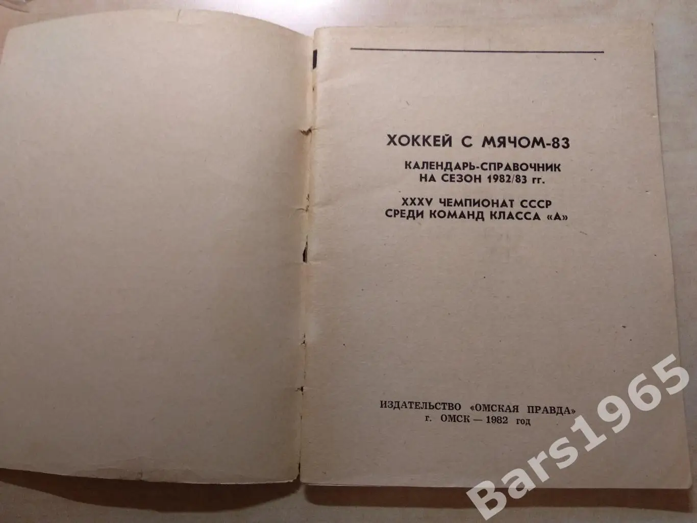 Омск 1982-1983 Хоккей с мячом 1