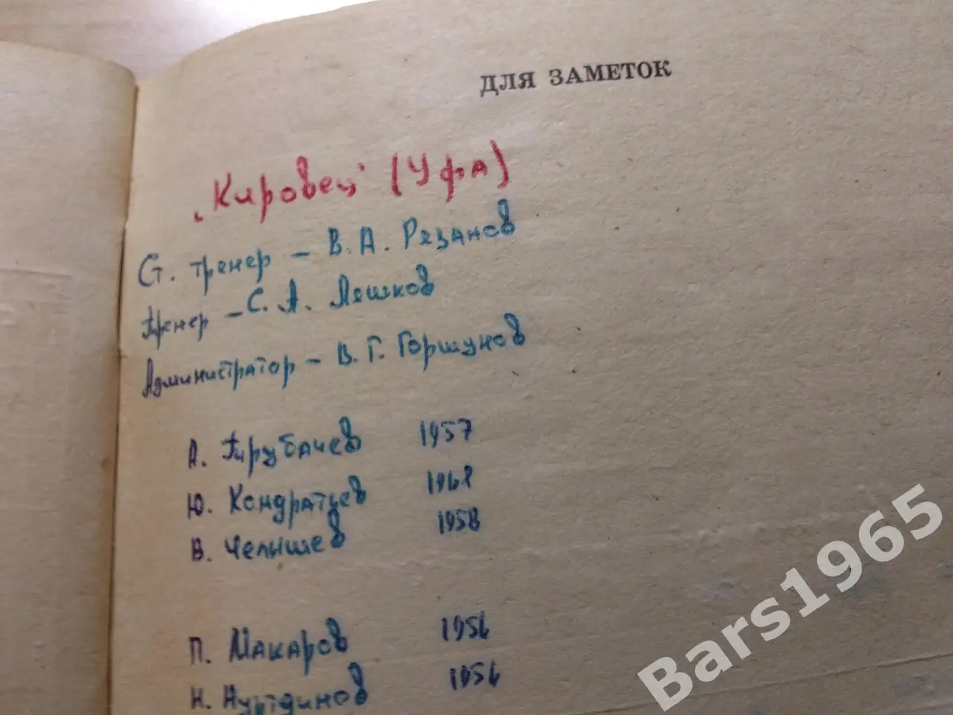 Омск 1982-1983 Хоккей с мячом 3