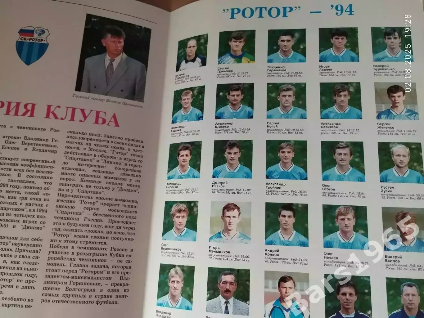 Ротор Волгоград в Кубке УЕФА 1994-1995 1
