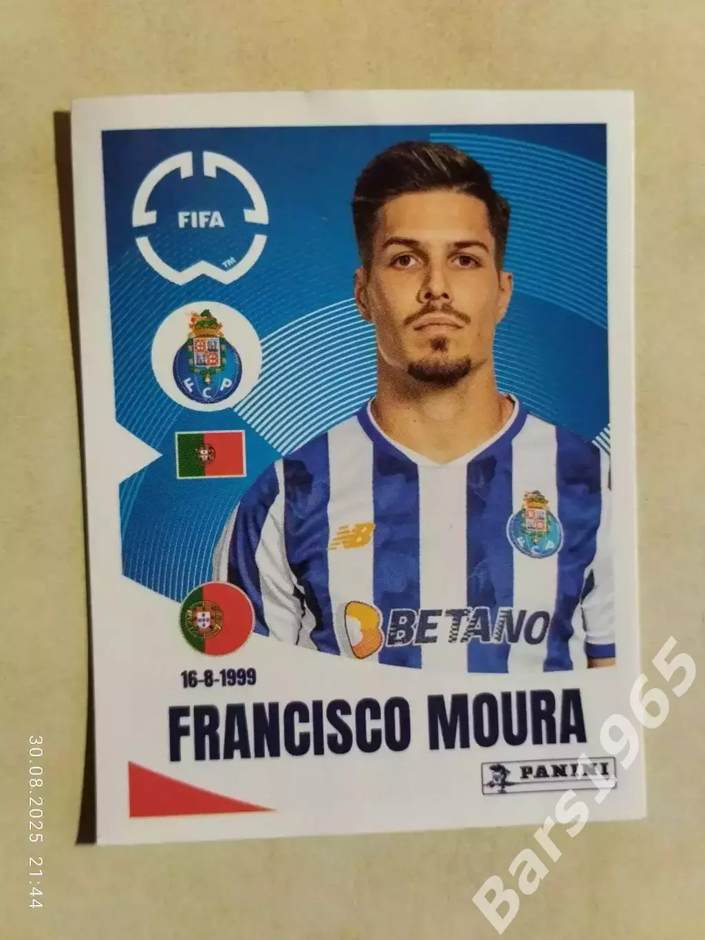 Наклейка Panini FIFA Club World Cup 2025 № 26 Francisco Moura