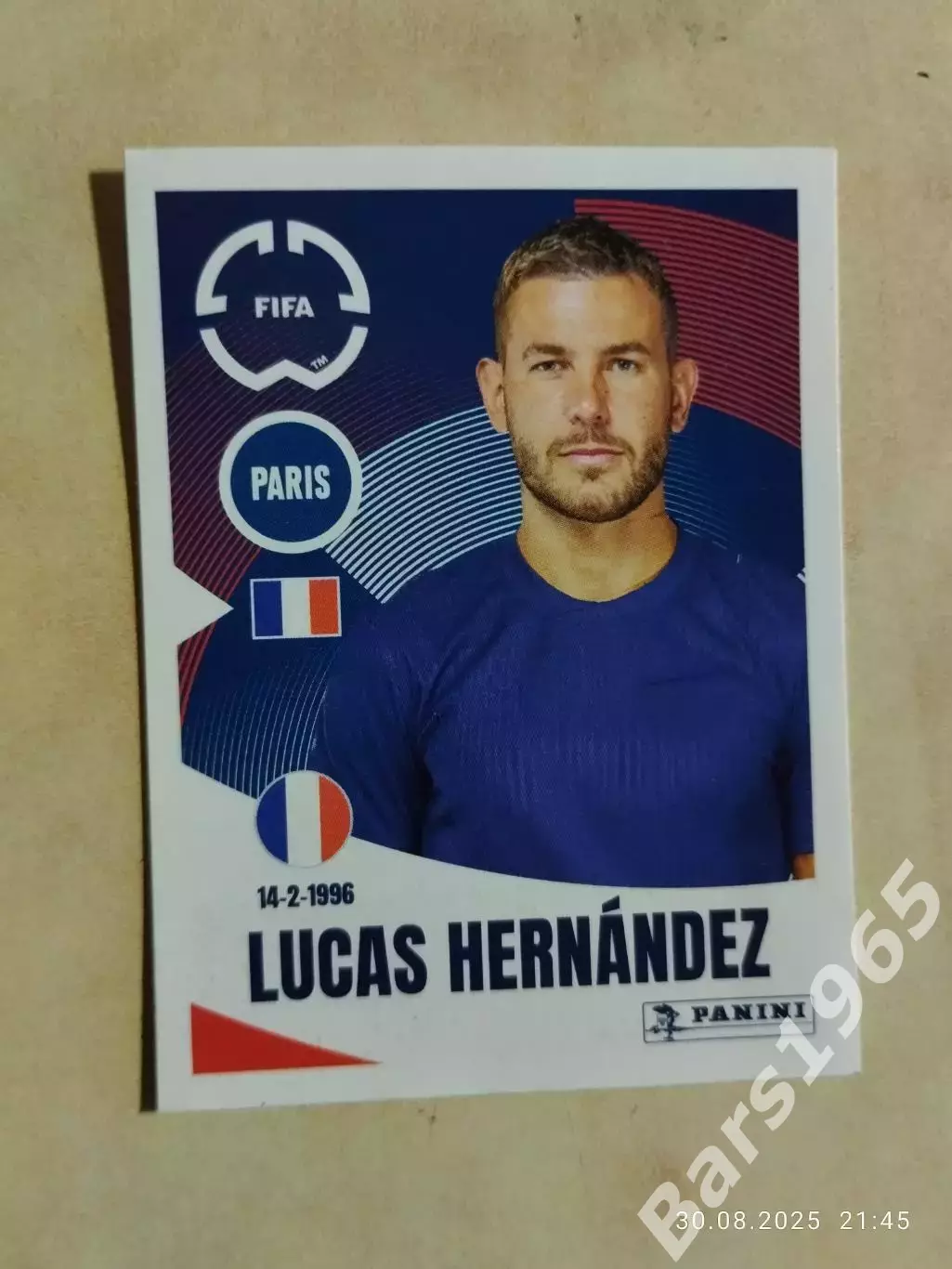 Наклейка Panini FIFA Club World Cup 2025 № 68 Lucas Hernandez