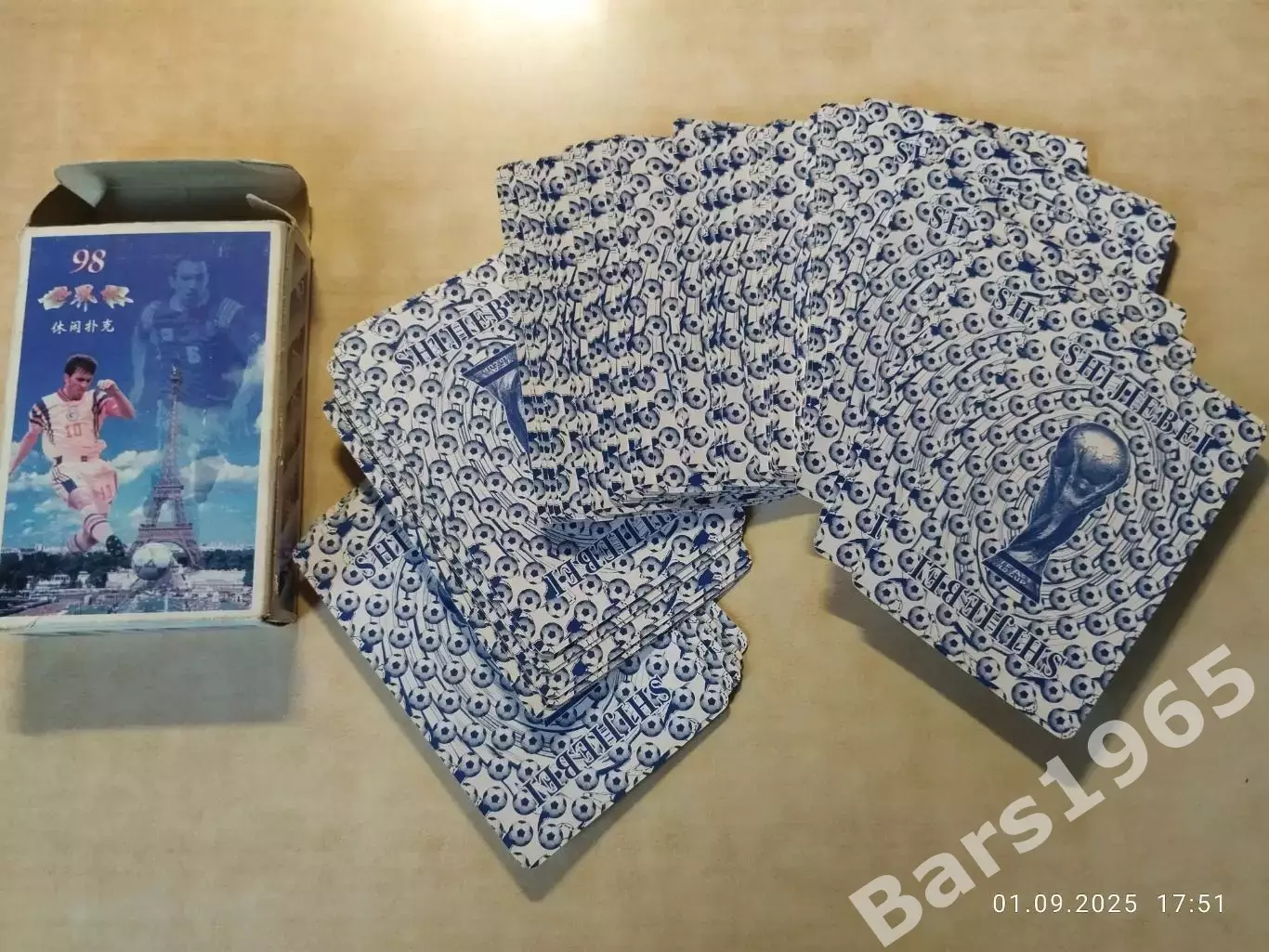 Карты игральные Чемпионат мира Франция 1998 1