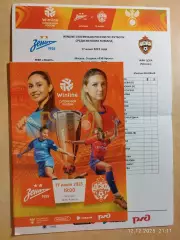 ЖФК Зенит Санкт-Петербург - ЖФК ЦСКА Москва 2023 Женщины Суперкубок + стартлист