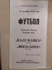 Калужанка Калуга - МИСИ-БИНА Москва 1994 Женщины