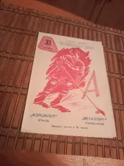 РАСПРОДАЖА!!!! АЭРОФЛОТ (ОМСК)- МЕТАЛЛУРГ РГ (НОВОКУЗНЕЦК) 31.01.1963