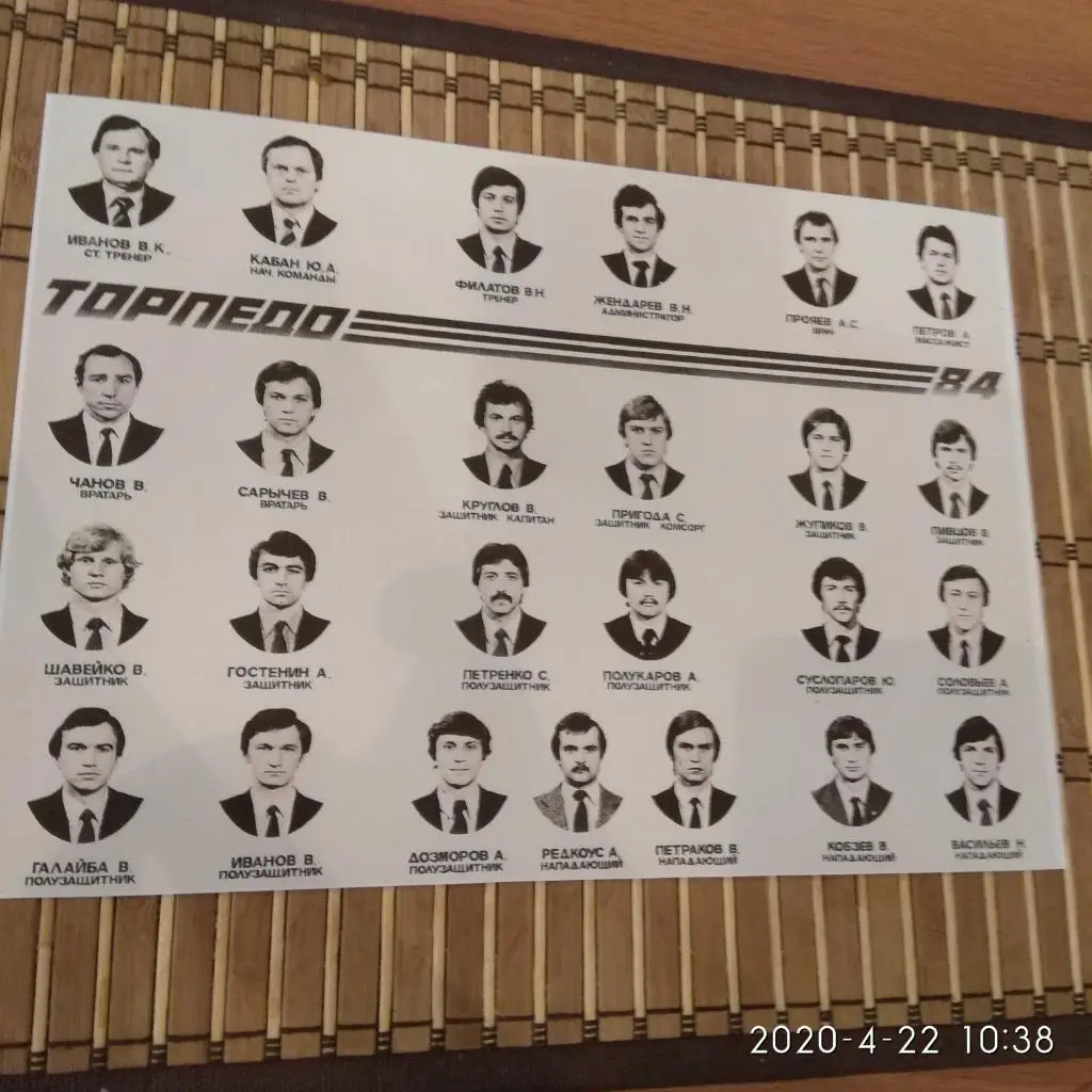 ТОРПЕДО МОСКВА 1984