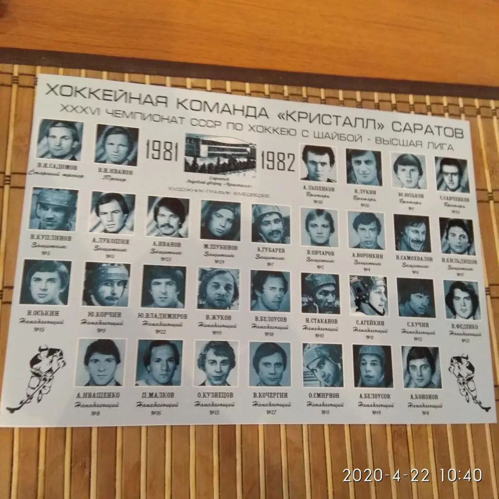 КРИСТАЛЛ САРАТОВ 1981/82