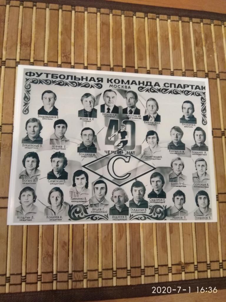 СПАРТАК МОСКВА 1977 (Первая лига)