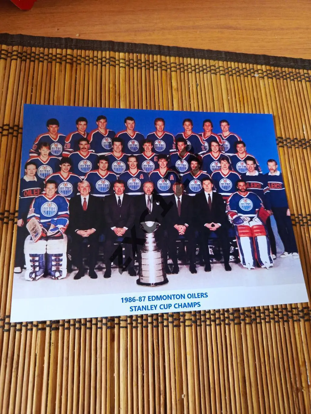 ЭДМОНТОН ОЙЛЕРС 1986/87 КОМАНДНОЕ ФОТО