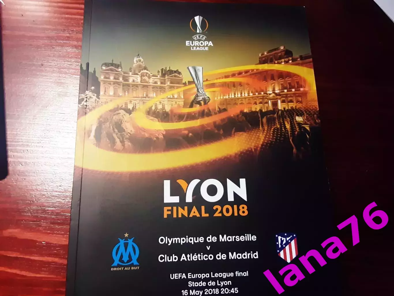 Финал Лига Европы Марсель Франция-Атлетико Мадрид Испания 16.05.2018 официальная